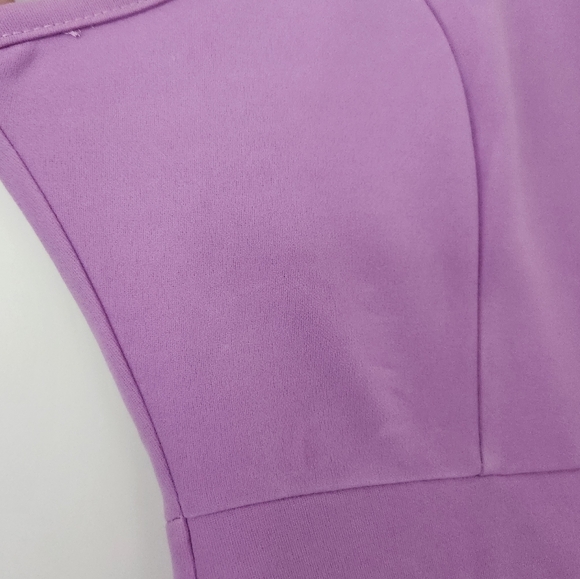 NWT Lavendar Halter Neck Sleeveless Split Midi Dress XL - Picture 7 of 7